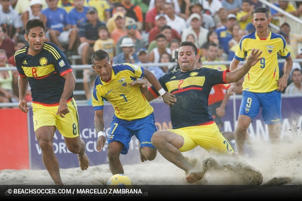 Equador x Colmbia - Qualificao Mundial Praia 2015 (CONMEBOL) - Fase de Grupos Grupo A