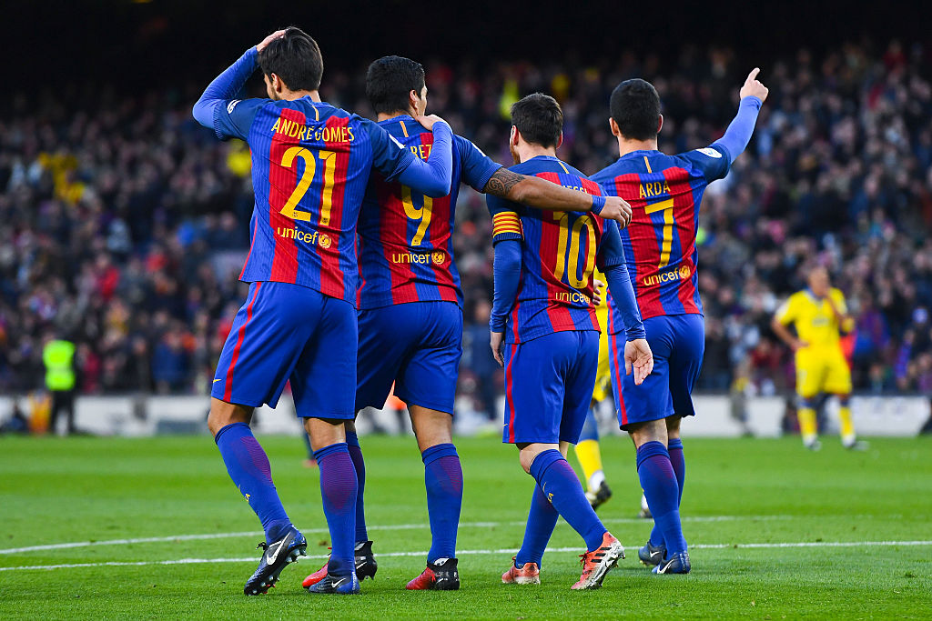 lionel messi,jogador,luis suarez,andre gomes,arda turan,barcelona,equipa,las palmas,liga espanhola 16/17,la liga