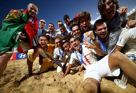 Praia| A festa de Portugal aps o ttulo Mundial