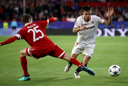 Sevilla x Bayern Mnchen - Liga dos Campees 2017/2018 - Quartos-de-Final | 1 Mo