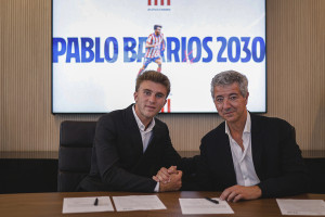 Pablo Barrios verlngert bei Atltico Madrid bis 2030