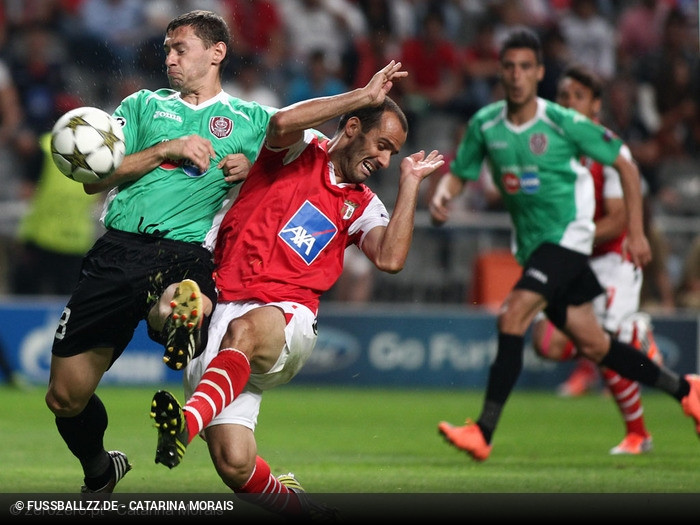 SC Braga v CFR Cluj Champions League 2012/13