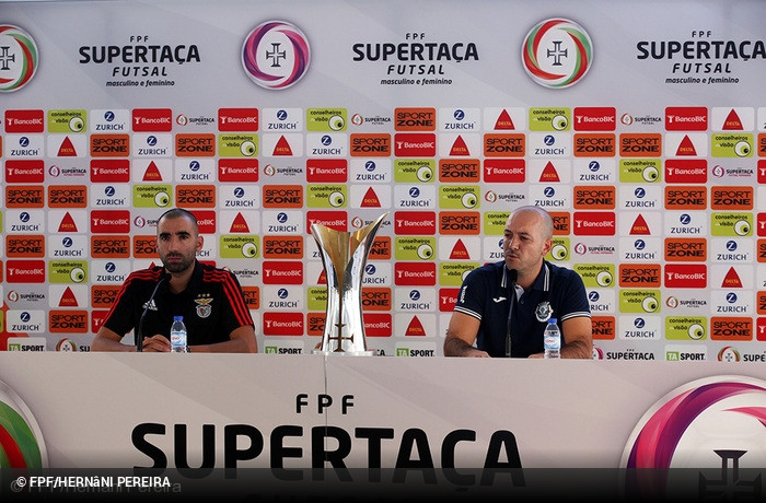 Conferncia de imprensa de anteviso Benfica x AD Fundo - Supertaa Futsal 2015 - Final