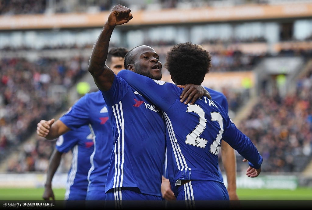 Willian, Victor Moses